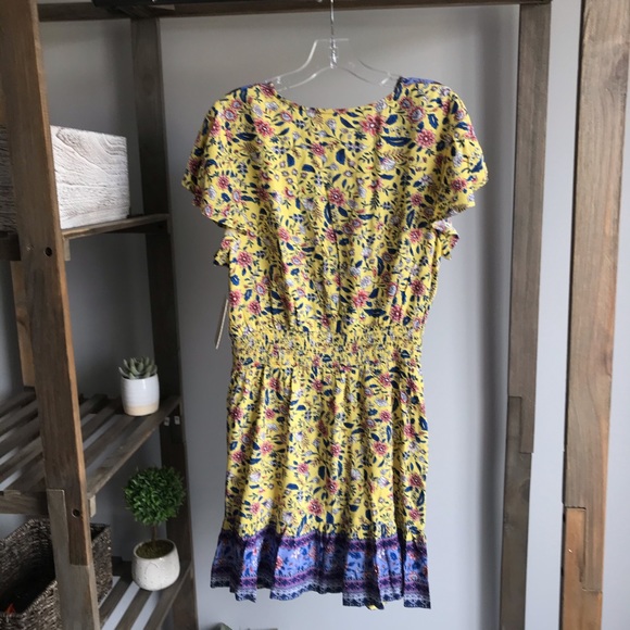 bebop Yellow/Navy Dress Size XL - Picture 3 of 6